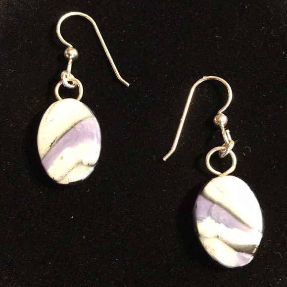 Polymer Clay Earrings w/ .925 sterling Silver - Picture 1 of 3